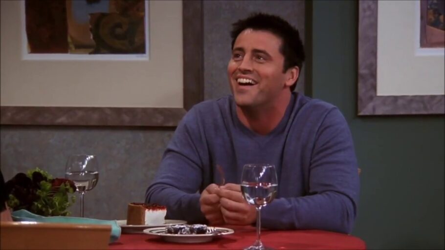 Em qual episódio Joey não compartilha comida em Friends?