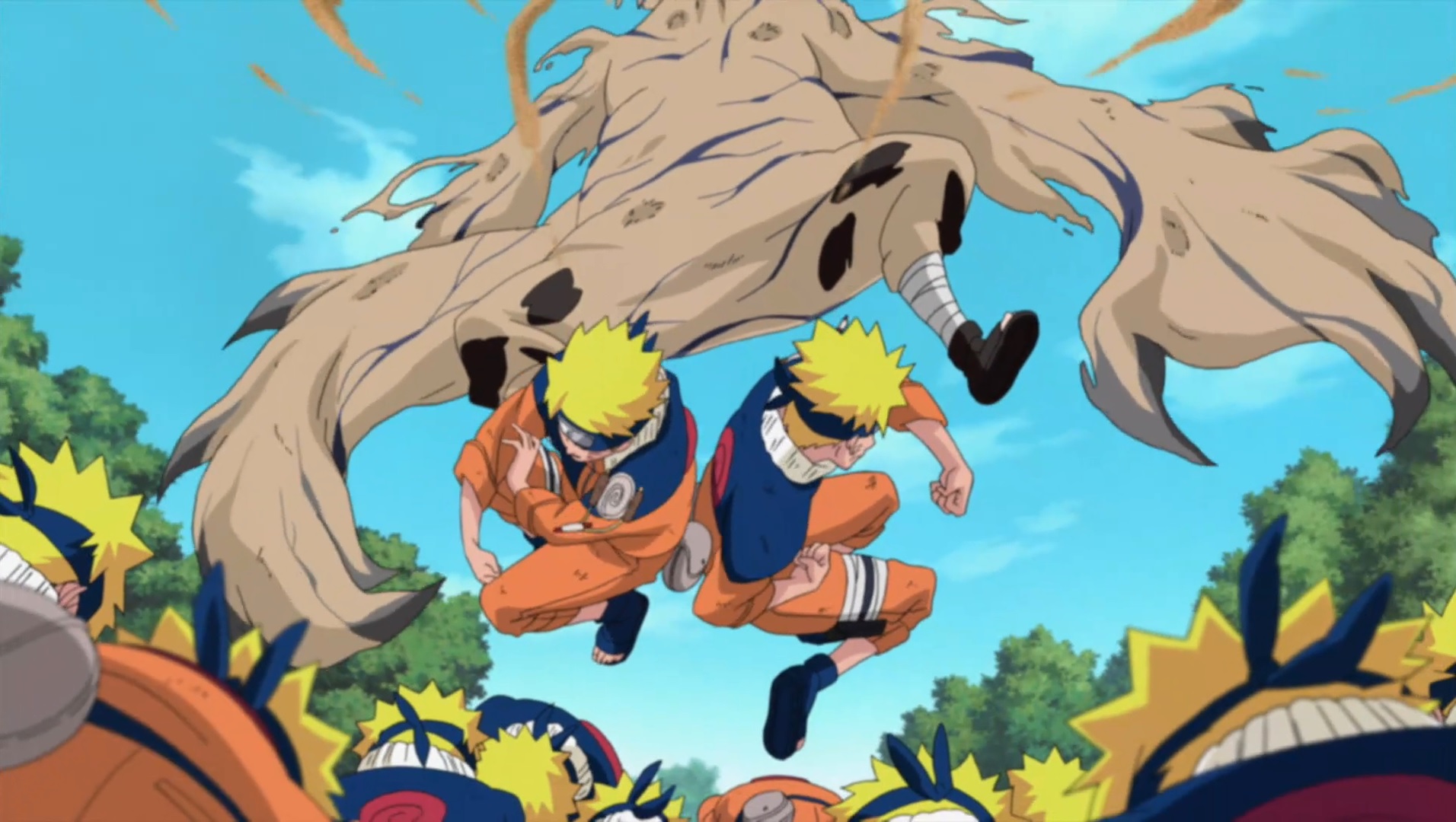 Em que ponto da história Naruto já tinha a força de um Jounin?