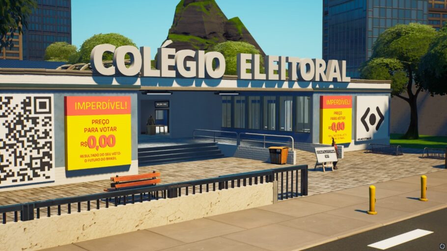 Mapa criativo no Fortnite auxilia jovens nas eleições