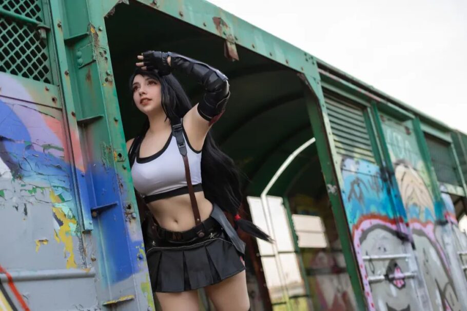 Fã de Final Fantasy viraliza com um cosplay perfeito da Tifa