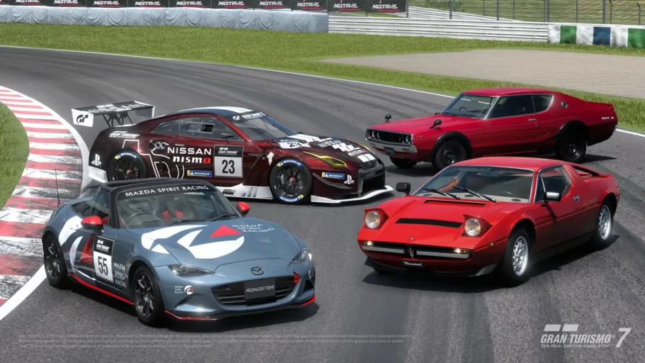 4 novos carros chegam em atualização do Gran Turismo 7