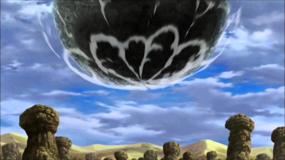 De onde surgiram os meteoros de Madara em Naruto Shippuden?