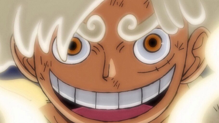 Por que o Gear 5 deixa Luffy branco em One Piece?