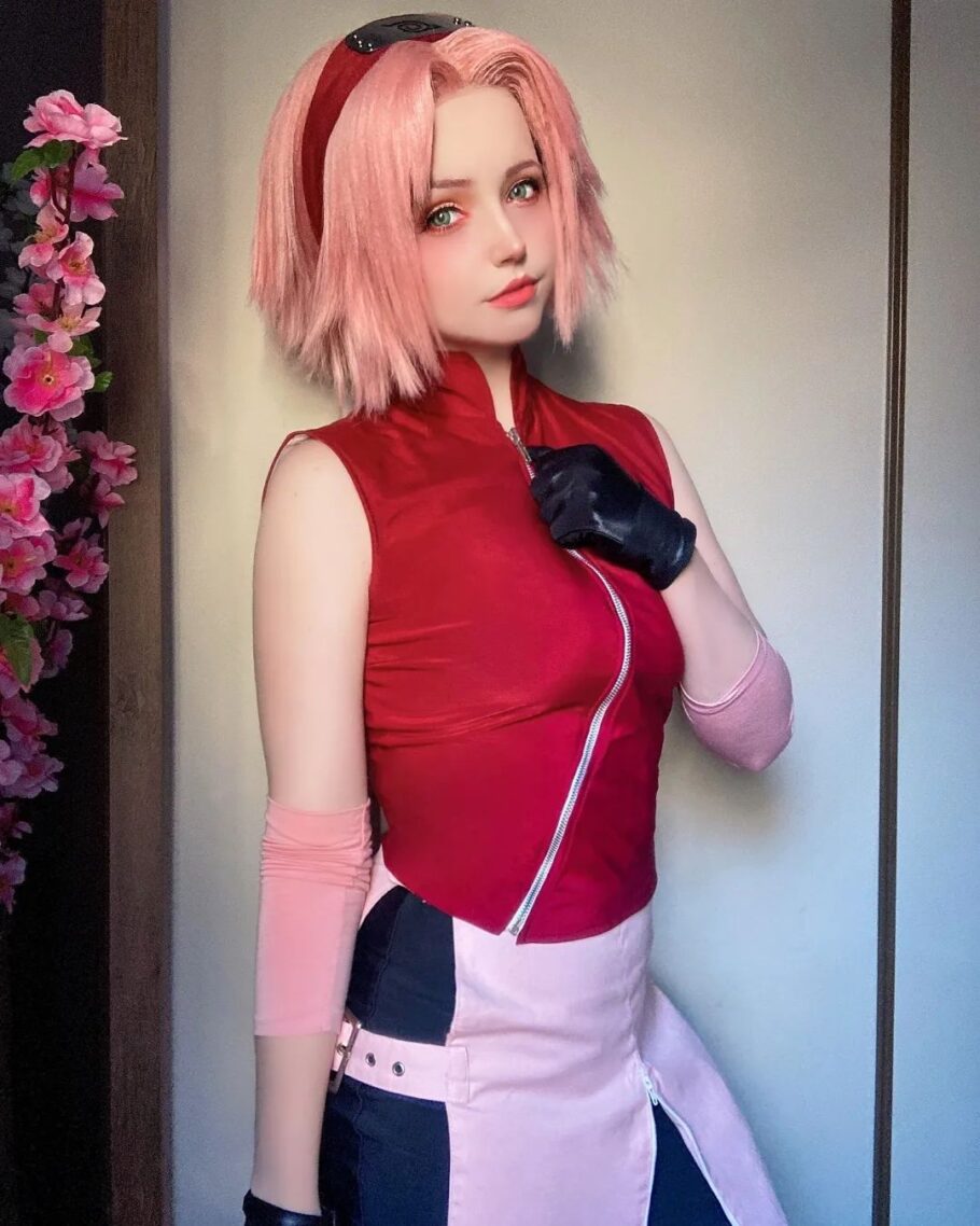 Brasileira Viraliza Com Um Lindo Cosplay Da Sakura De Naruto