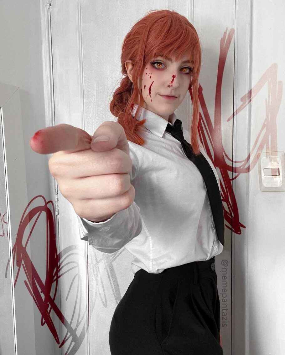 Brasileira homenageou a Makima de Chainsaw Man com um lindo cosplay