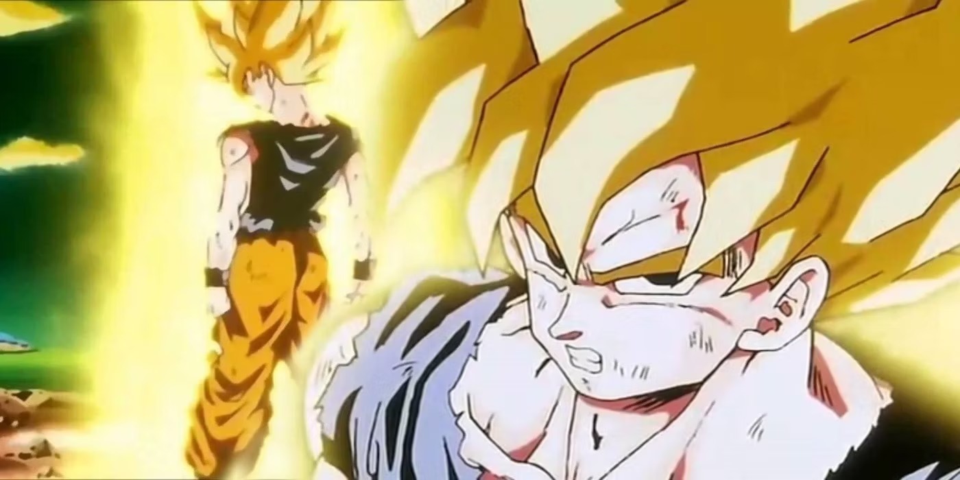 O poder secreto de Super Saiyajin do Goku o tornou ainda mais forte em Dragon Ball