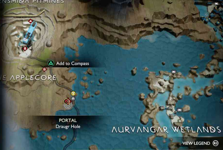God of War Ragnarök - Localização dos Buracos dos Draugr
