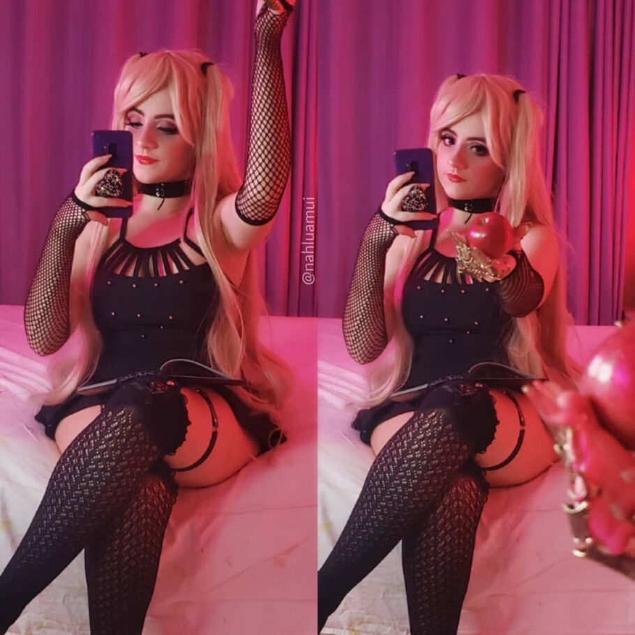 Fã brasileira de Death Note viraliza com um lindo cosplay da Misa