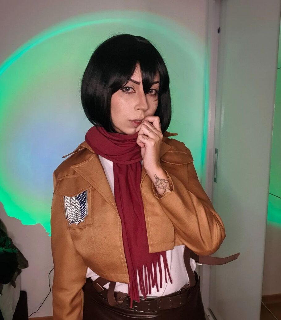 Cosplayer brasileira recriou a Mikasa de Attack on Titan com perfeição