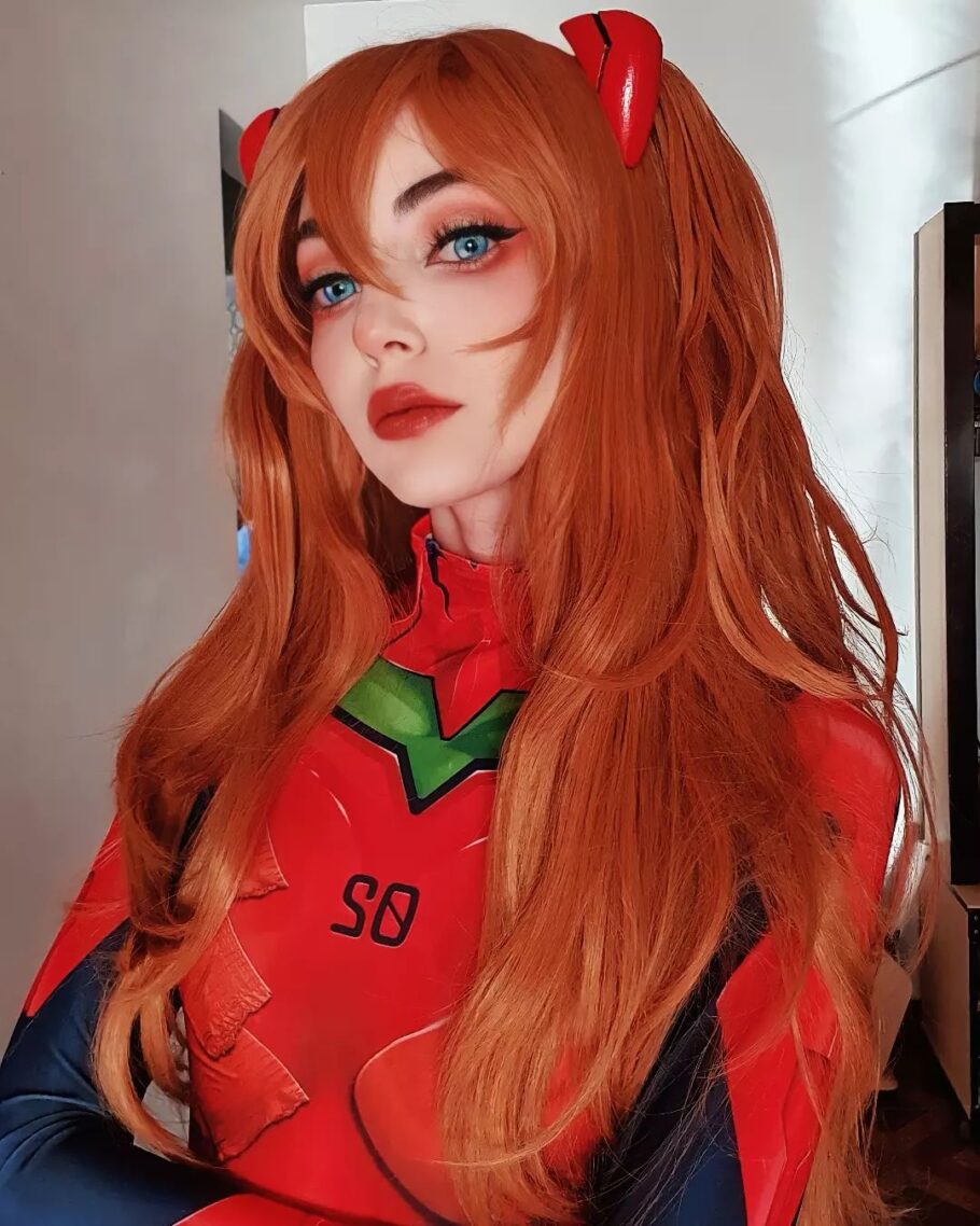 Fã brasileira de Evangelion fez um cosplay maravilhoso da Asuka