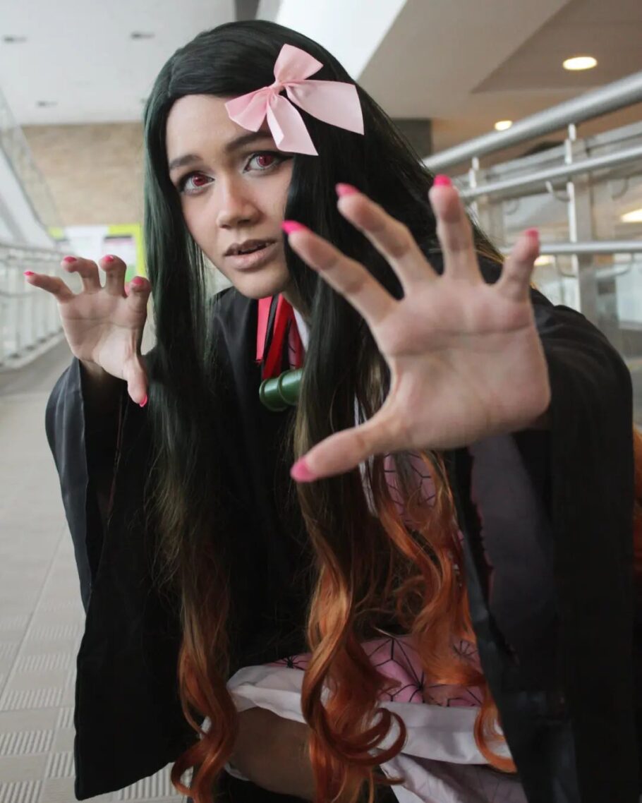 Brasileira fez o melhor cosplay da Nezuko de Demon Slayer que você verá hoje