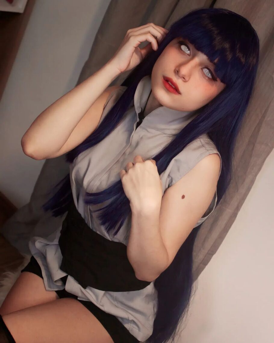 Fã brasileira de Naruto fez um cosplay maravilhoso da Hinata