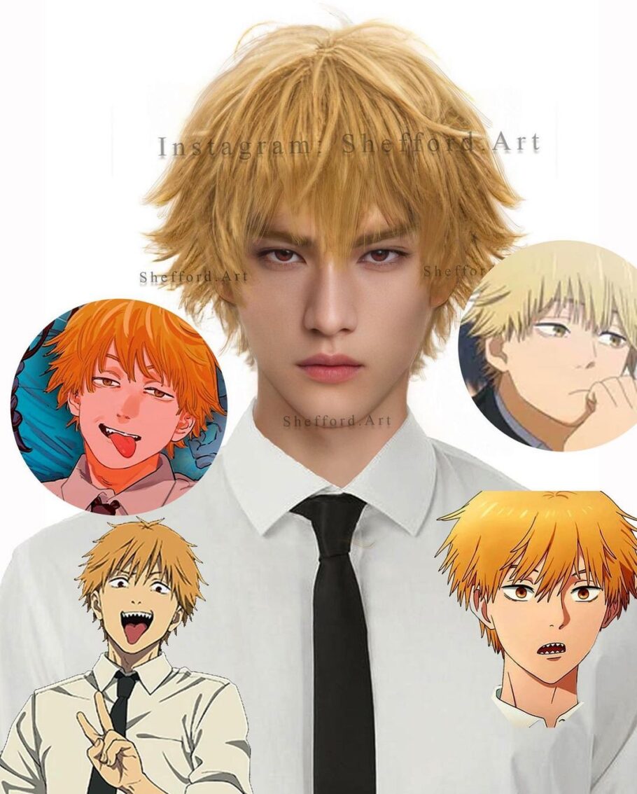 Fã de Chainsaw Man fez uma arte super realista incrível do Denji