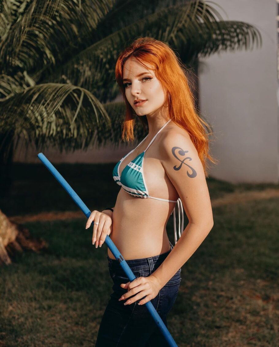 Cosplayer brasileira recriou lindamente a Nami de One Piece