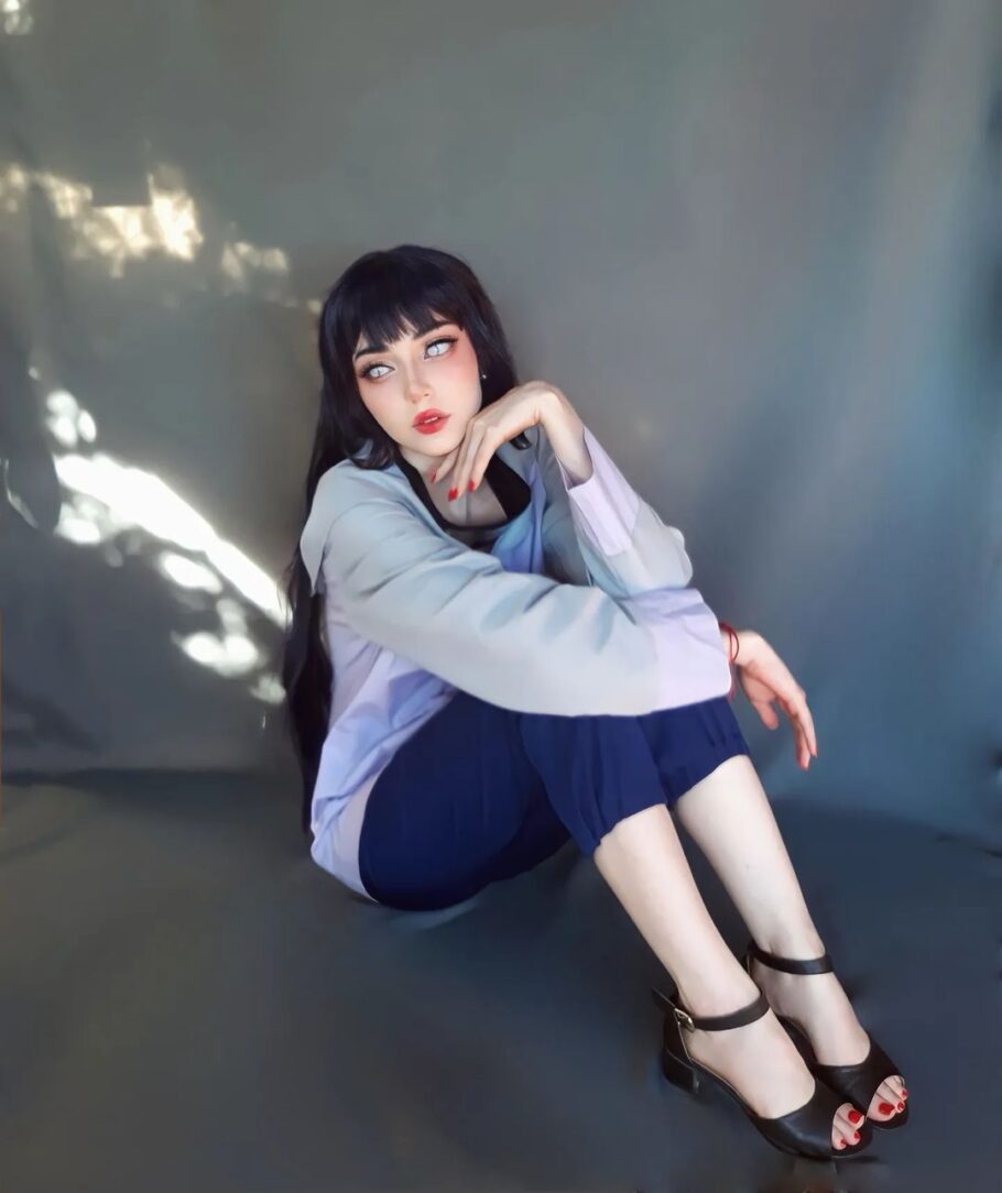 Fã brasileira de Naruto fez um cosplay apaixonante da Hinata Hyuga