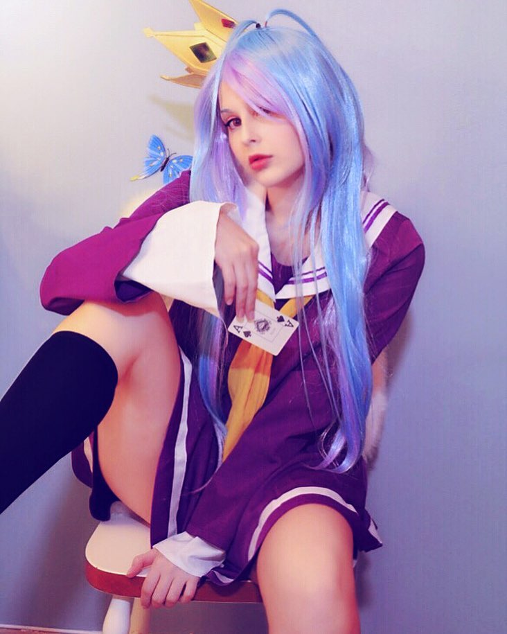 Brasileira fez um cosplay maravilhoso da Shiro de No Game No Life