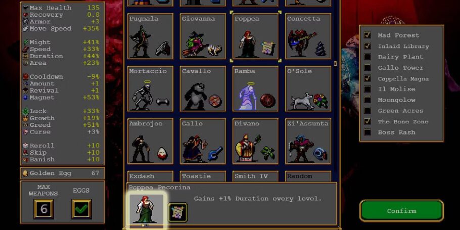 Vampire Survivors: todos os personagens secretos e como desbloqueá