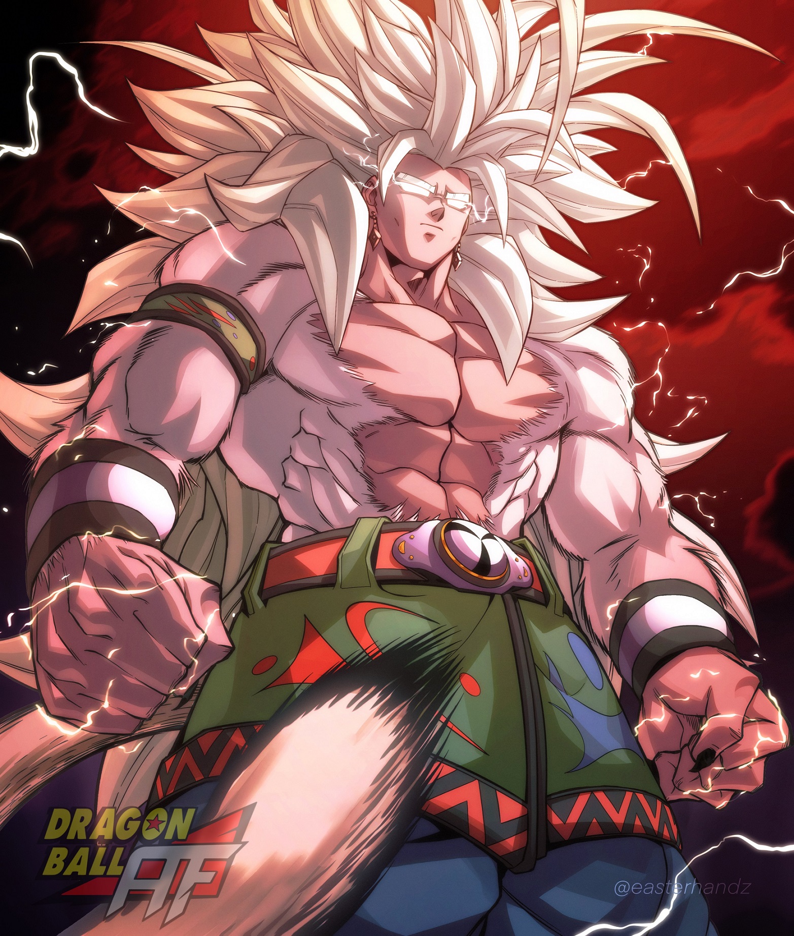 Fã de Dragon Ball fez uma arte épica do Super Saiyajin 5