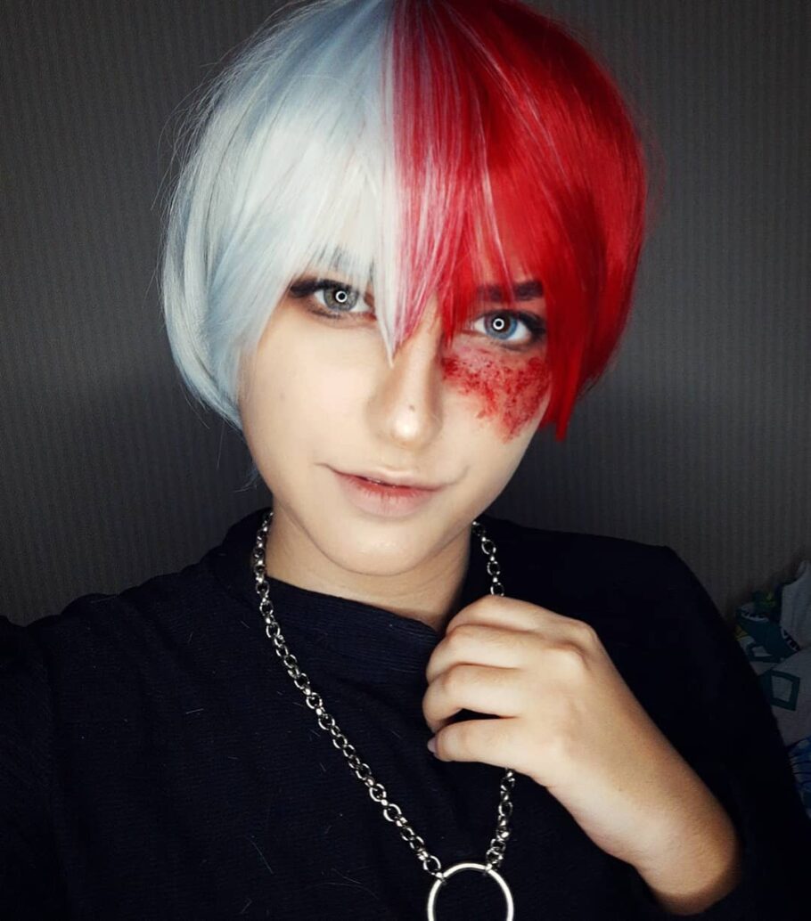 Brasileira fã de My Hero Academia fez um lindo cosplay do Todoroki