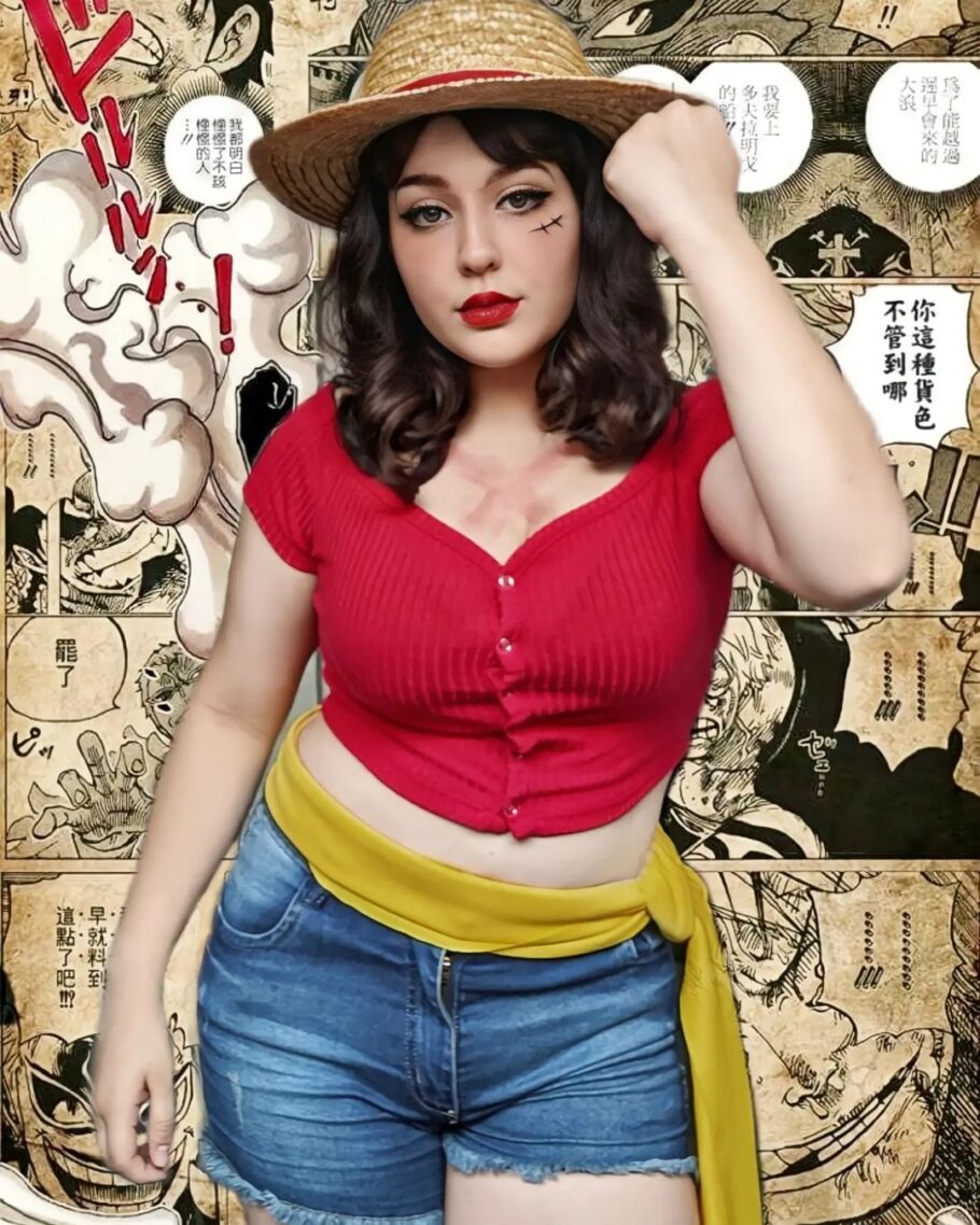 One Piece: Cosplay feminino de Luffy por brasileira é tesouro de