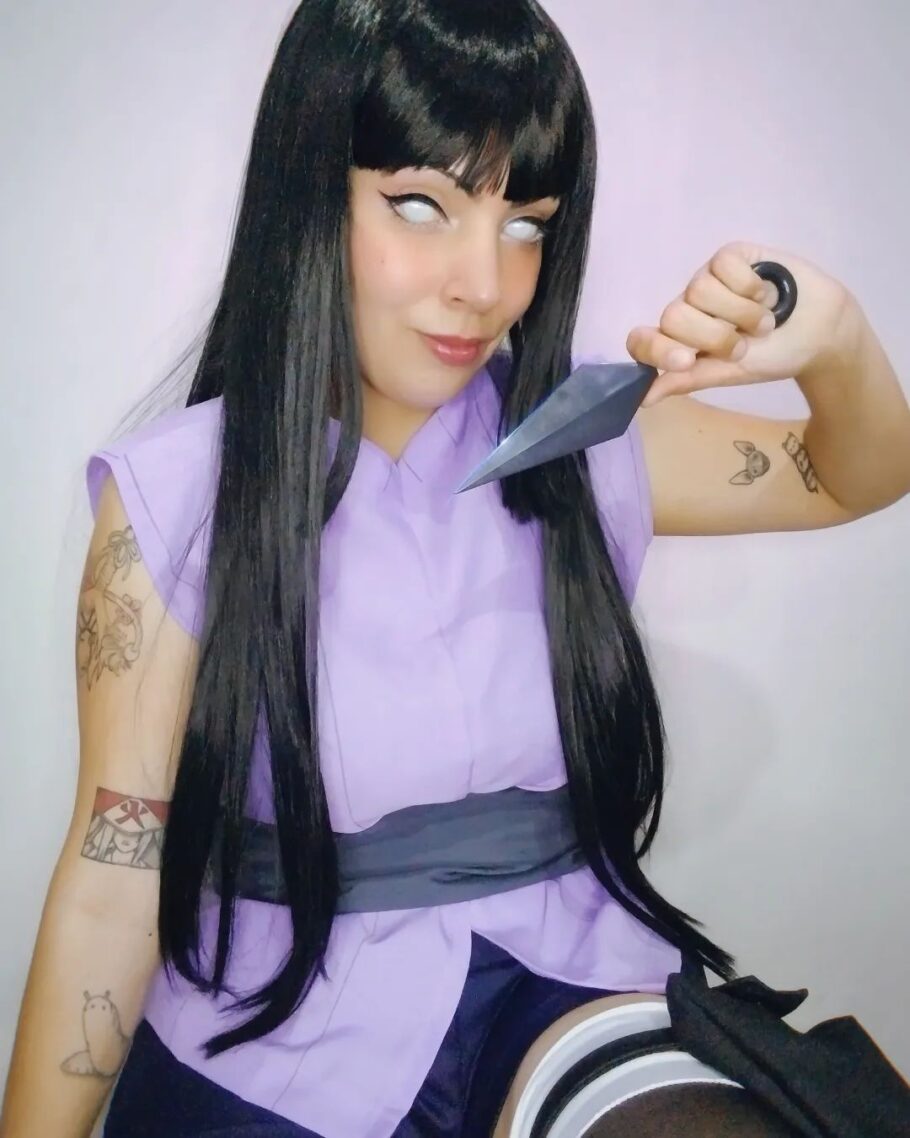 Brasileira fã de Naruto fez um cosplay maravilhoso da Hinata