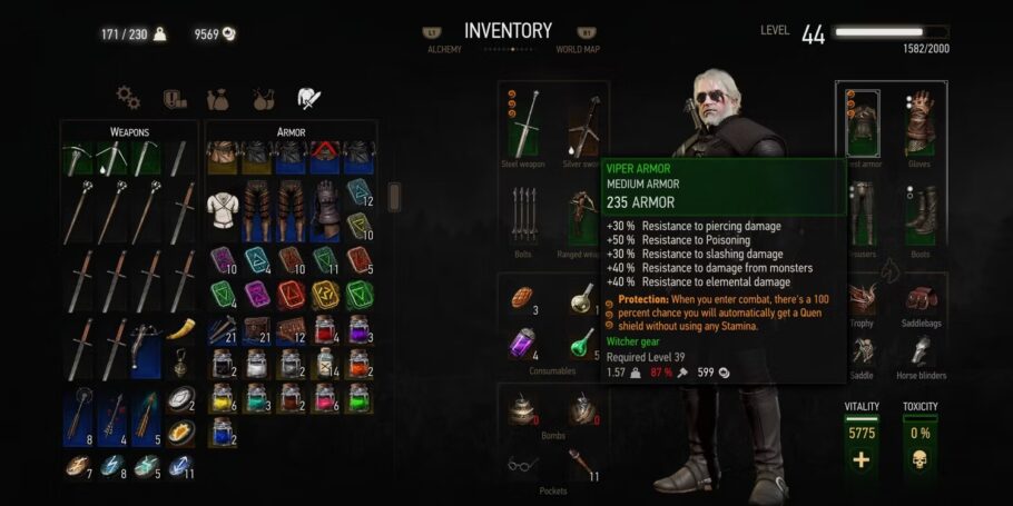 The Witcher 3 - Guia das Classes de Armaduras