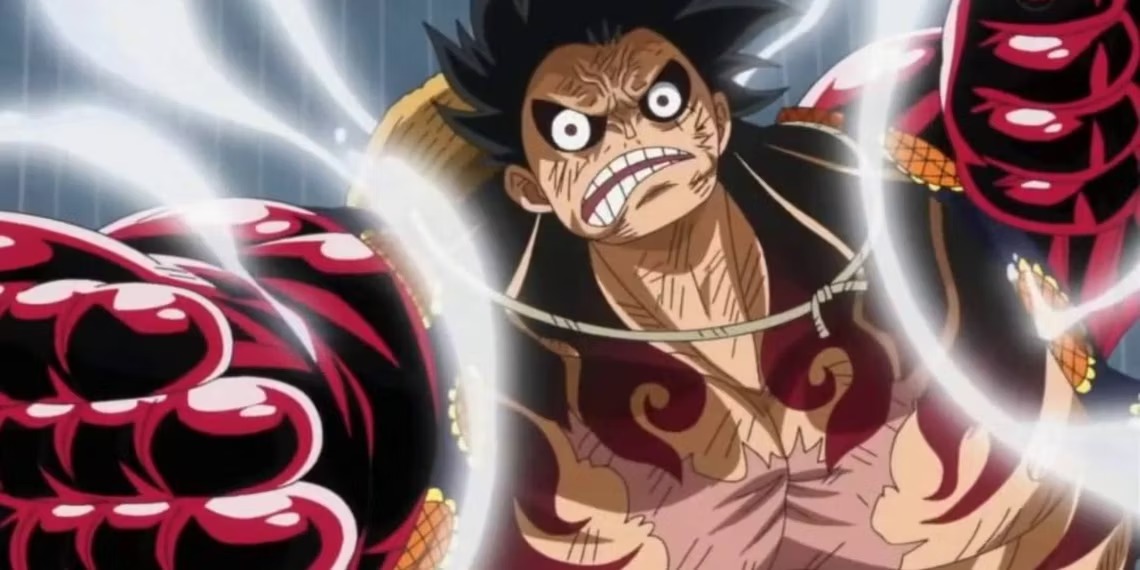 Todas as versões do Gear 4 do Luffy em One Piece