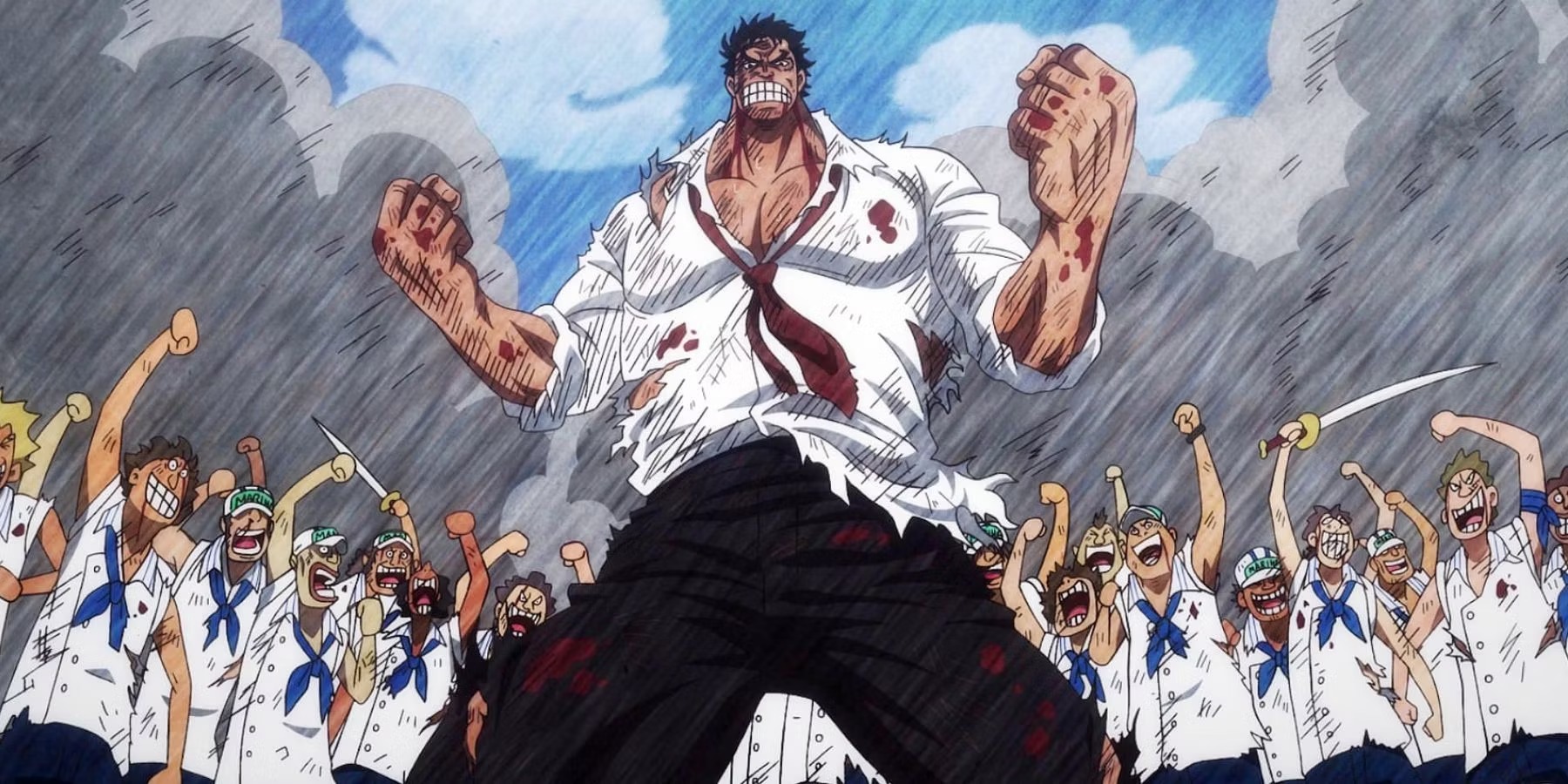 Este era o nível de poder do Garp no auge de sua juventude em One Piece