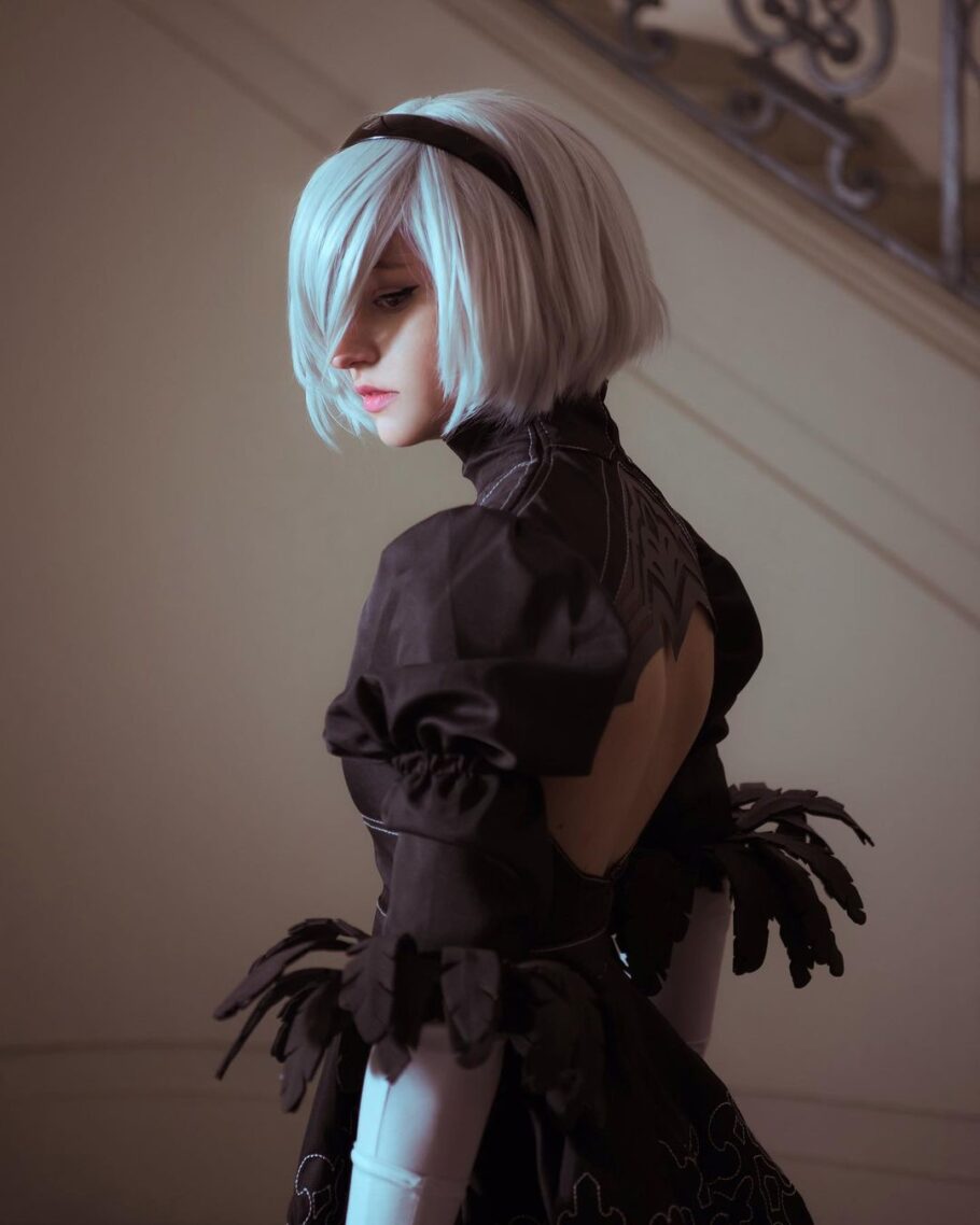 Fã faz cosplay sensacional de A2, personagem do game Nier: Automata