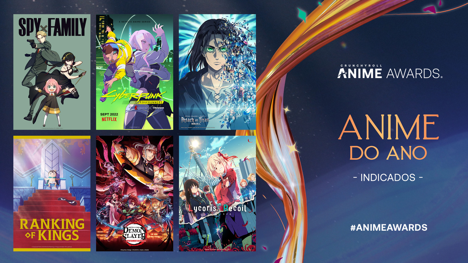 Conheça todos os indicados ao Anime Awards 2023