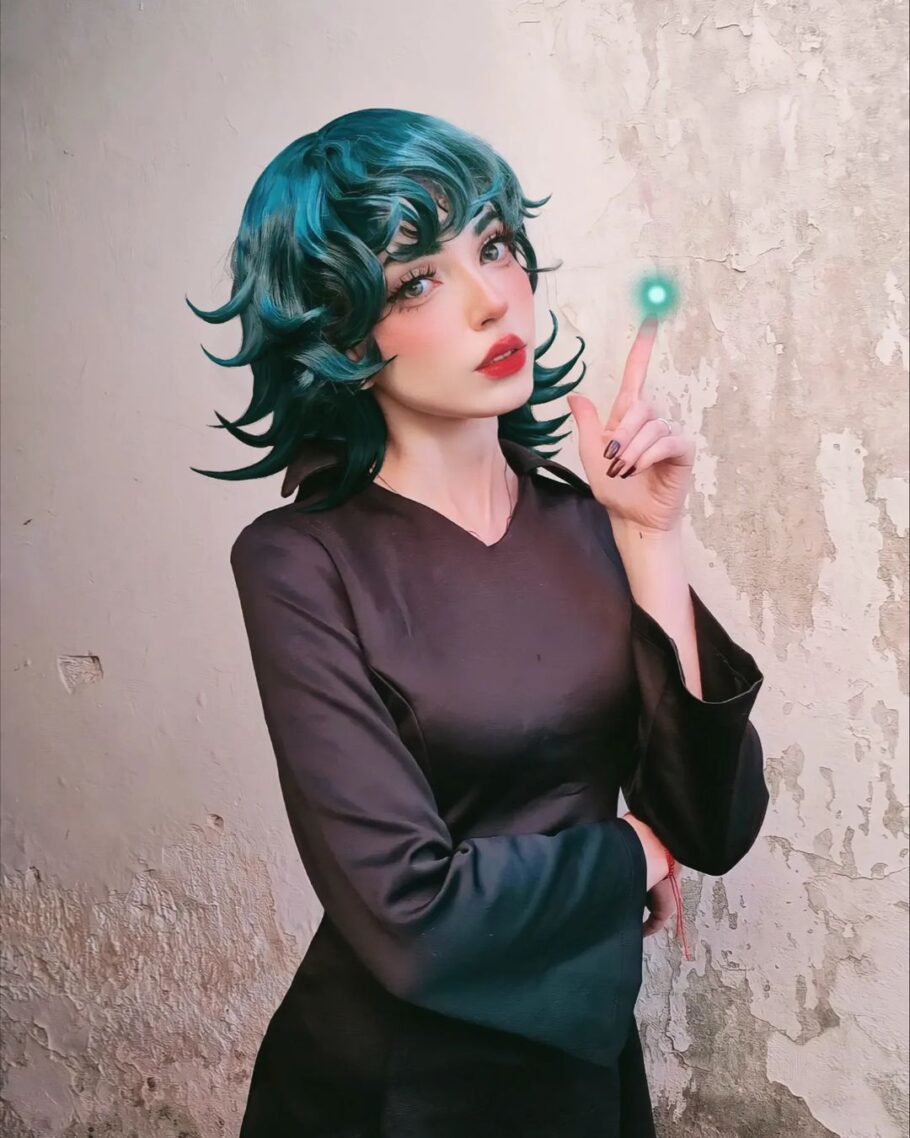 Brasileira alice_dias_c fez um lindo cosplay da Tatsumaki de One Punch Man