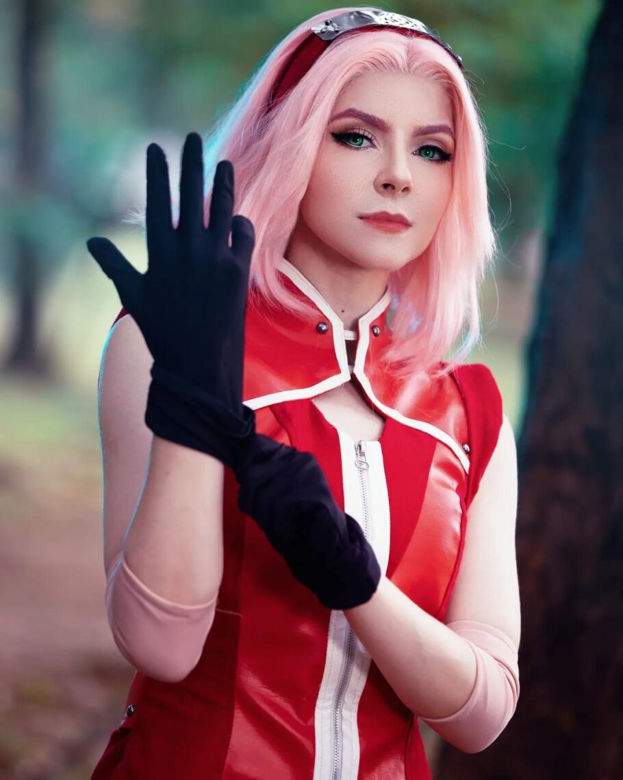 Brasileira Andressalopomo Fez Um Lindo Cosplay Da Sakura De Naruto Critical Hits 8648