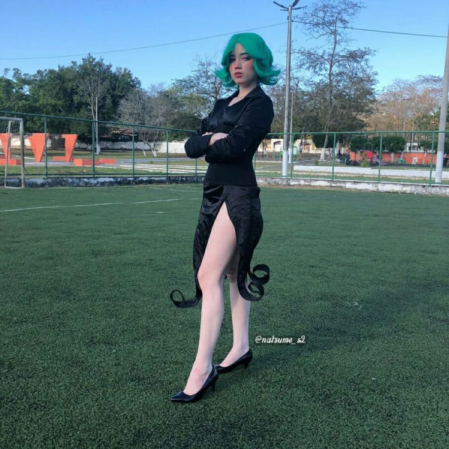 Brasileira natsume_s2 fez um lindo cosplay da Tatsumaki de One Punch Man