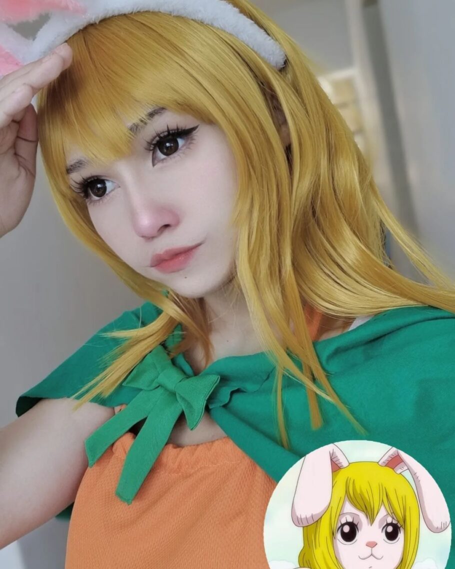 Brasileira purai.prih fez um lindo cosplay da Carrot de One Piece