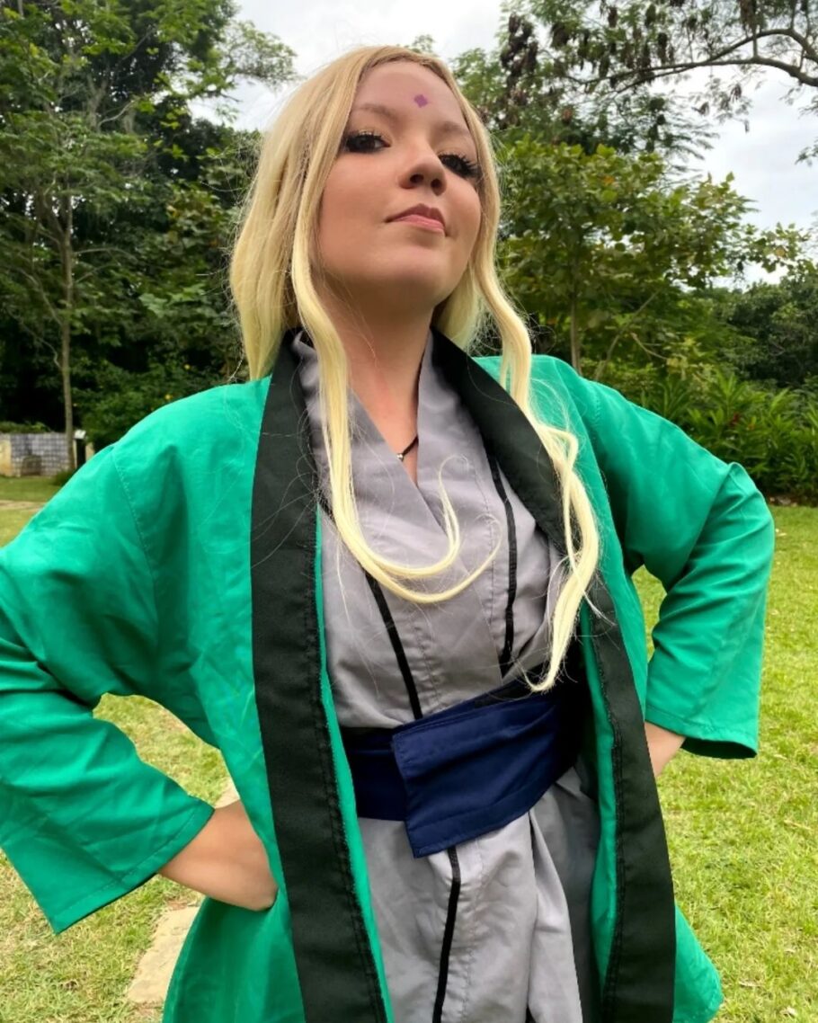 Brasileira savannah.cosplayer fez um lindo cosplay da Tsunade de Naruto