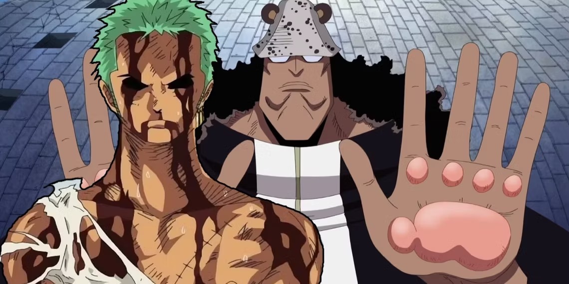 Artista da Marvel/DC reimagina a incrível cena do Zoro contra Kuma em One Piece