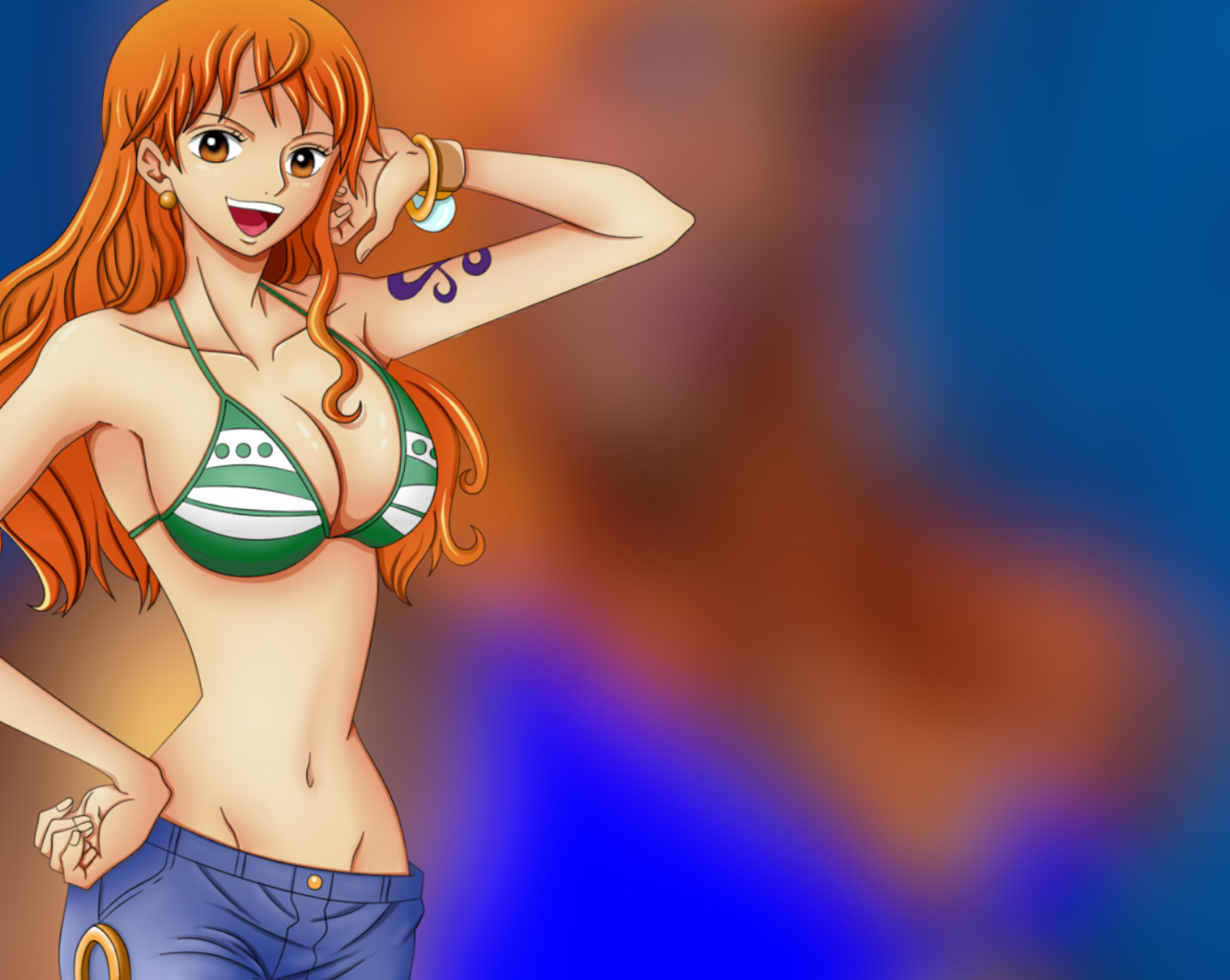 Brasileira kamijupiterfez um lindo cosplay da Nami de One Piece