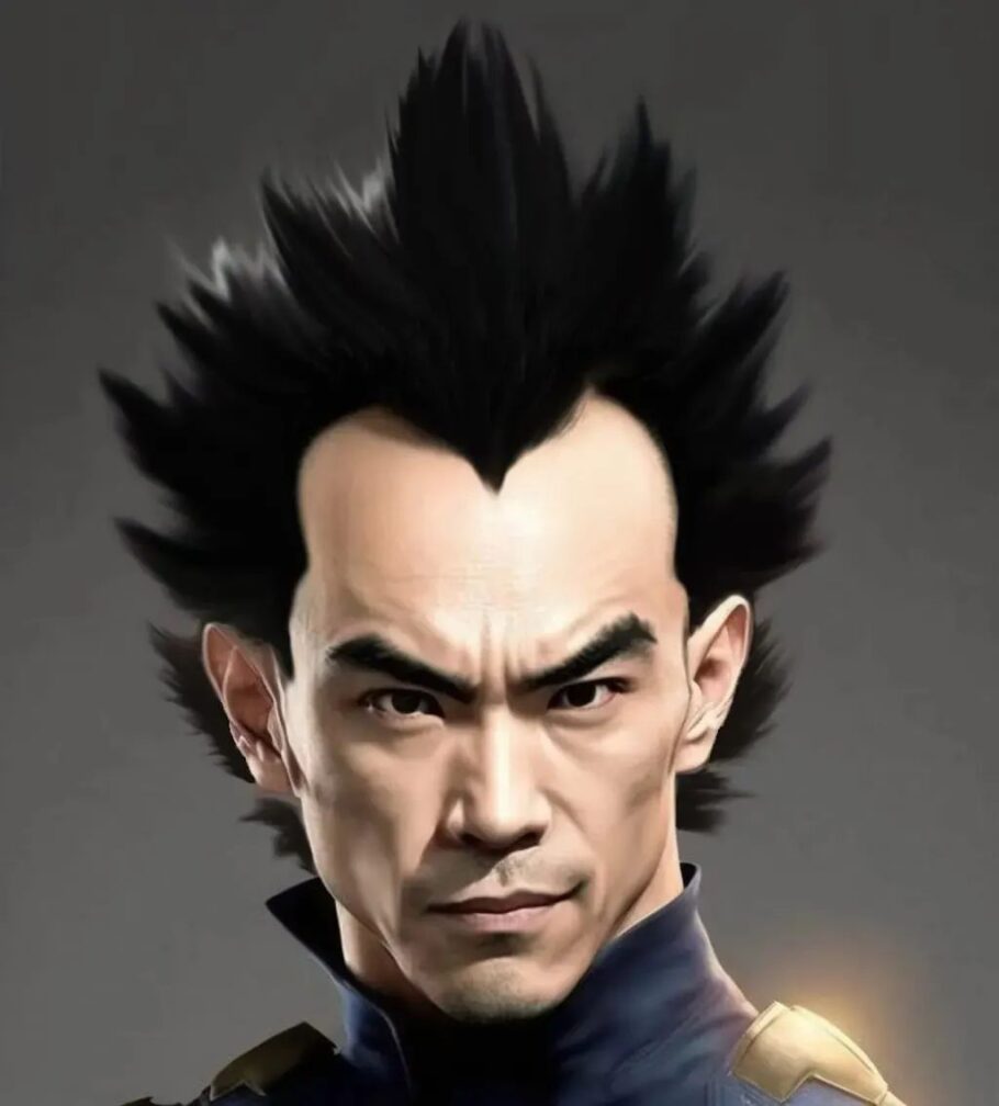 Artista brasileiro imaginou como seria o Vegeta de Dragon Ball na vida real em uma linda arte