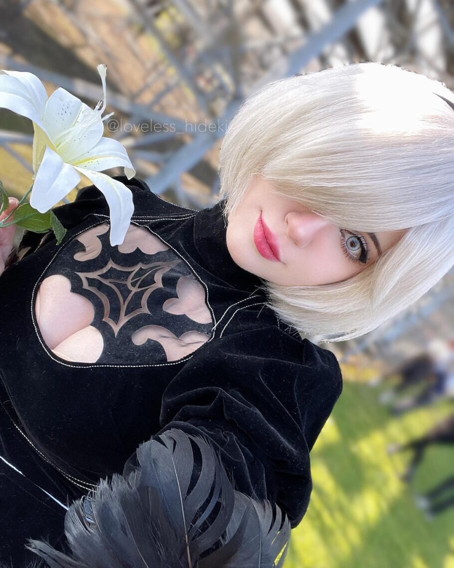 Cosplayer loveless_hideki recriou perfeitamente a 2B de Nier Automata