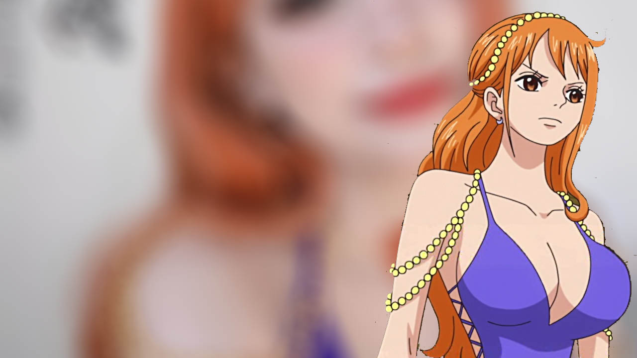 One Piece: Belo cosplay da Nami, com o vestido do arco Zou