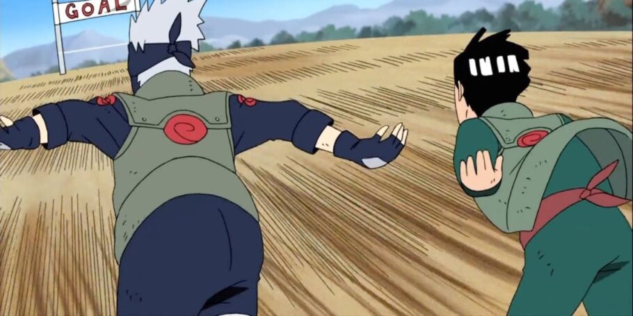 Porque os personagens de Naruto correm com os braços pra trás?