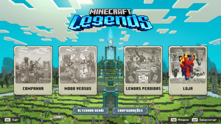 Minecraft Legends chega ainda em abril com PvP, estratégia e mais