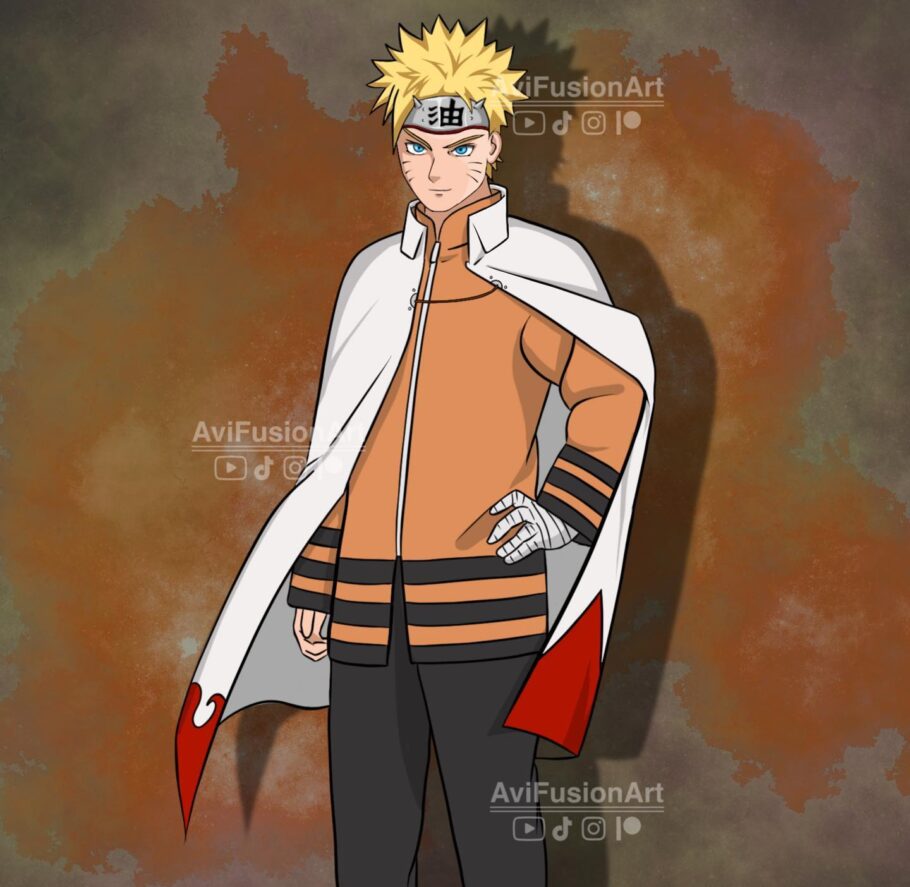 O visual dos sonhos de Naruto Hokage finalmente se torna realidade com arte feita por um fã