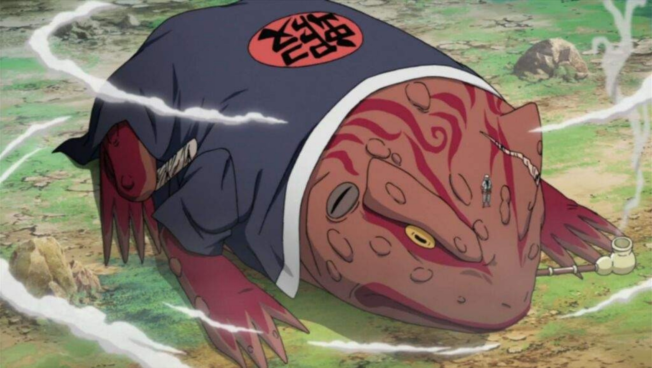 Por que Naruto raramente invoca Gamabunta?