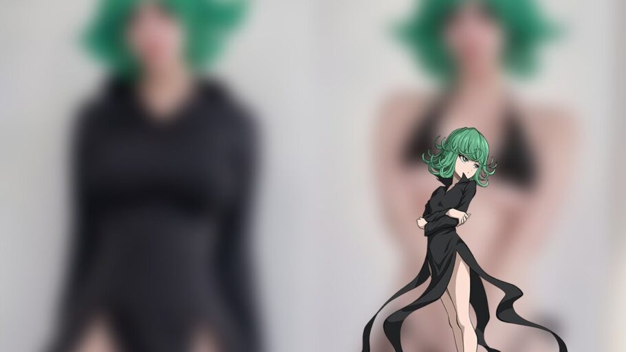 Modelo cluelo fez um ousado cosplay da Tatsumaki de One Punch Man