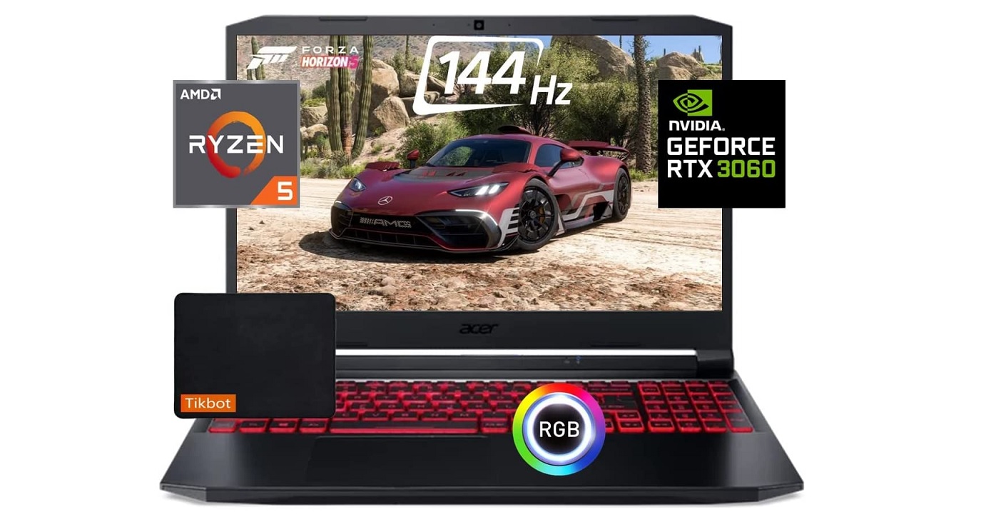 Notebook Acer Nitro 5 com 16GB de RAM e RTX 3060 por R$ 6.299,00 na Amazon