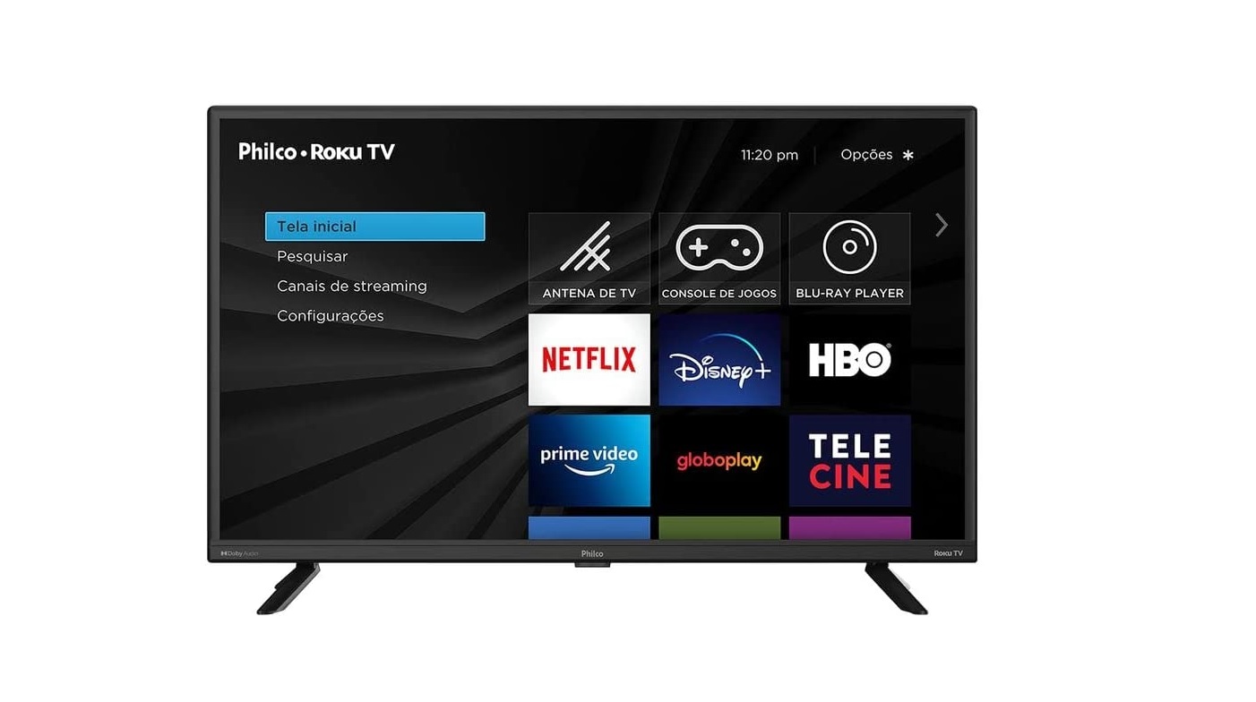 Smart TV Philco Roku de 32 polegadas por R$ 1.095,13 na Amazon
