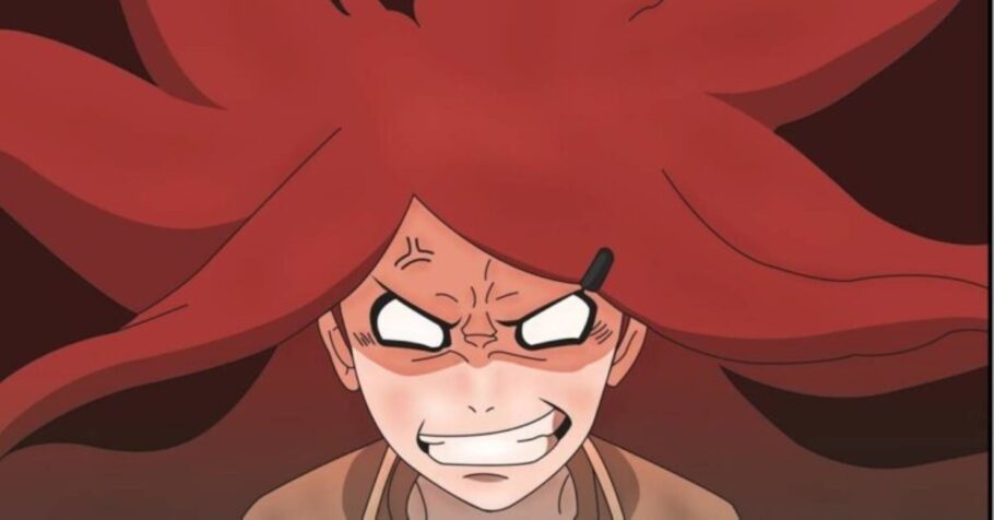 Artista imaginou como seria o visual de Kushina no Modo Kurama em Naruto Shippuden