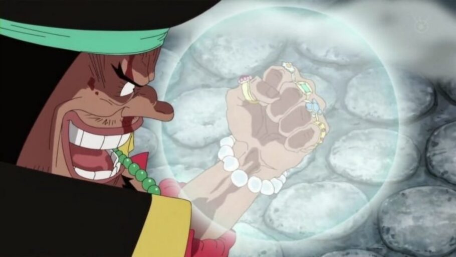 Akuma no Mi (Fruta do Diabo) - Gura Gura no Mi + Cartaz de Procurado -  Barba Branca - One Piece - Luffy