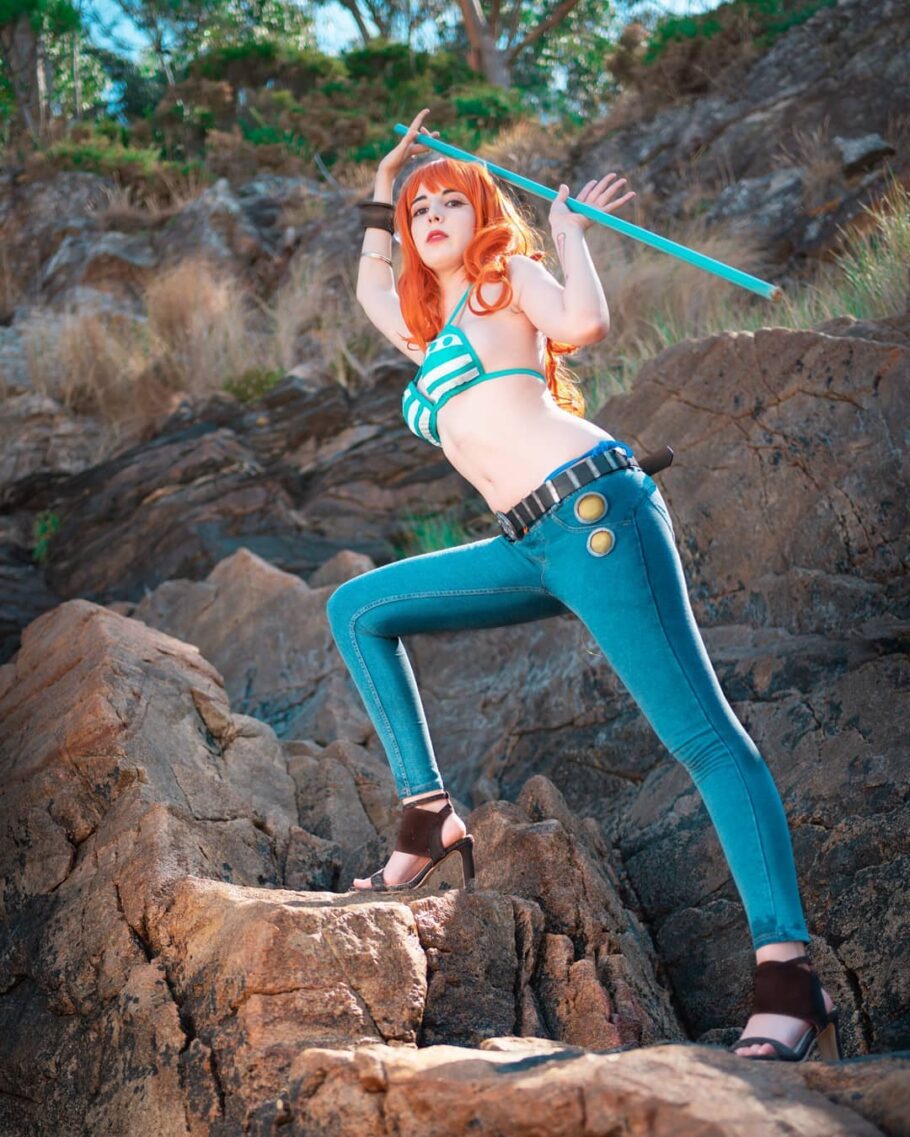 Modelo Kerocchi Fez Um Apaixonante Cosplay De Nami De One Piece Critical Hits